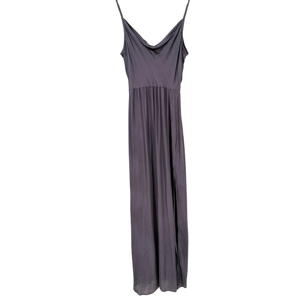 Witchy Cowl Neck Strappy Maxi Slip Dress Size M Y2K Dark Romantic Fairy Grunge
